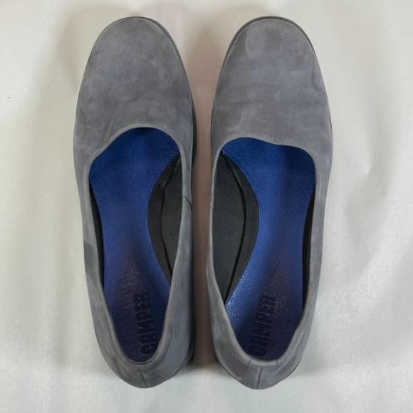 Camper  Sisea Leather Platform Loafer Slip On - Gray - Women size 40 / US 10 - Picture 10 of 11